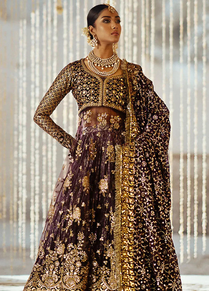 Dastoor by Aik Atelier Embroidered Velvet Suit Unstitched 3 Piece AIK24DV D-10 - Formals Collection