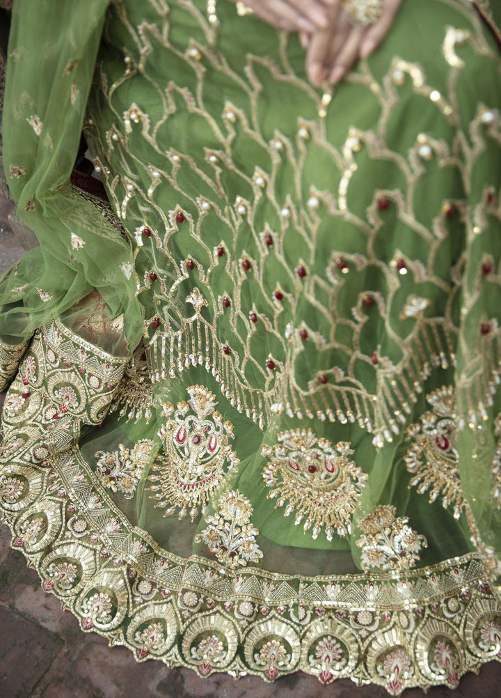 Daud Abbas Embroidered Net Suits Unstitched 2 Piece DA22DS DA-F-008/Sang e seem - Luxury Collection
