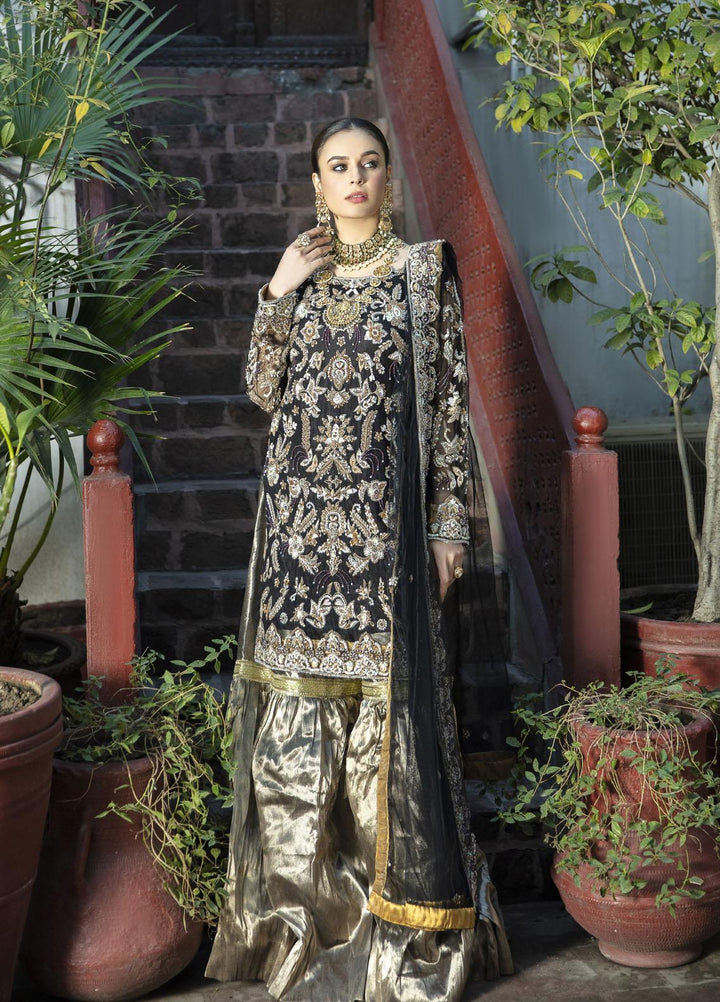 Daud Abbas Embroidered Net Suits Unstitched 3 Piece DA22DS DA-F-016/Moh e Najaf - Luxury Collection