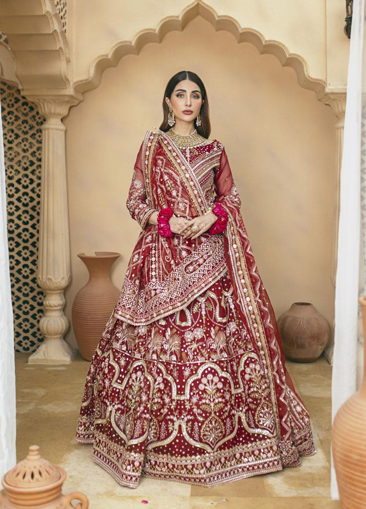 Daud Abbas Luxury Pret Embroidered Organza 2 Piece Dress DA22DSD DA-WF-0001 Qalb
