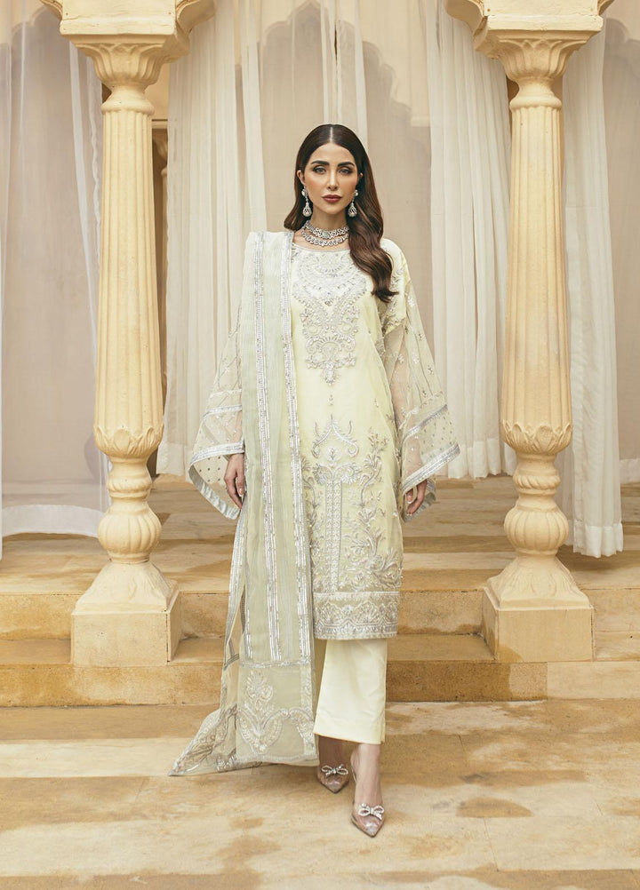 Daud Abbas Luxury Pret Embroidered Organza 3 Piece Dress DA22DSD DA-WF-0002 Nu-Bahar
