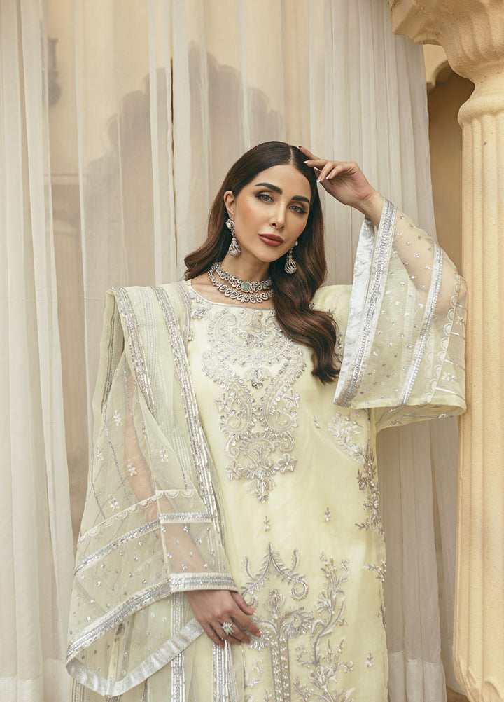 Daud Abbas Luxury Pret Embroidered Organza 3 Piece Dress DA22DSD DA-WF-0002 Nu-Bahar