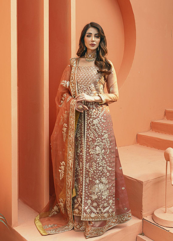 Daud Abbas Luxury Pret Embroidered Organza 3 Piece Dress DA22DSD DA-WF-0003 Nilofer