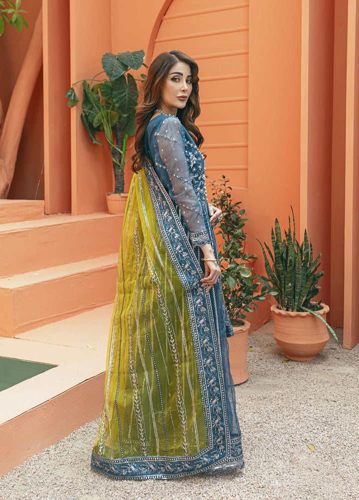 Daud Abbas Luxury Pret Embroidered Organza 2 Piece Dress DA22DSD DA-WF-0006 Naghma