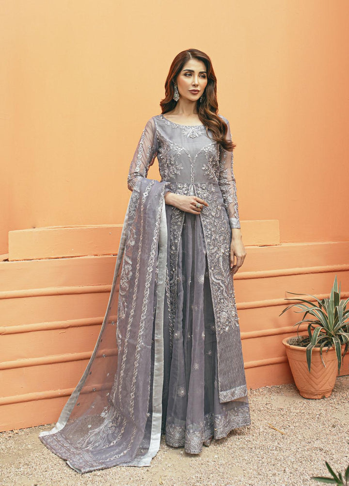 Daud Abbas Luxury Pret Embroidered Organza 3 Piece Dress DA22DSD DA-WF-0008 Noor-Chasham