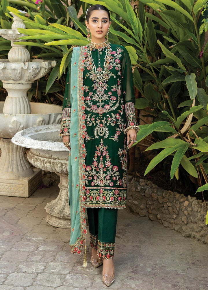 De Lambent Majestic By Imrozia Premium Embroidered Chiffon Suits Unstitched 3 Piece IMP23DLM M-38 Emna - Luxury Collection