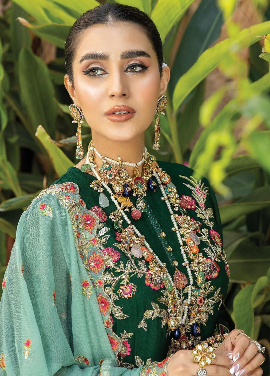 De Lambent Majestic By Imrozia Premium Embroidered Chiffon Suits Unstitched 3 Piece IMP23DLM M-38 Emna - Luxury Collection
