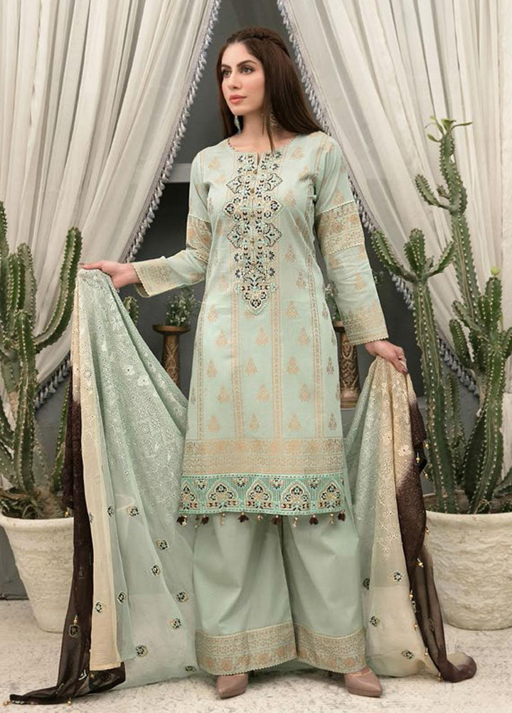 Decked In Dreams By Riaz Arts Embroidered Lawn Suits Unstitched 3 Piece RA21DD 1192 - Summer Collection