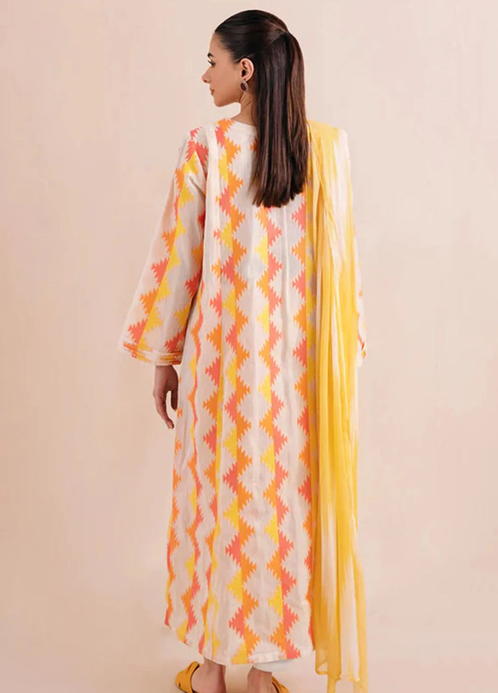 Declare Pret Printed Jacquard 2 Piece Suit P1081