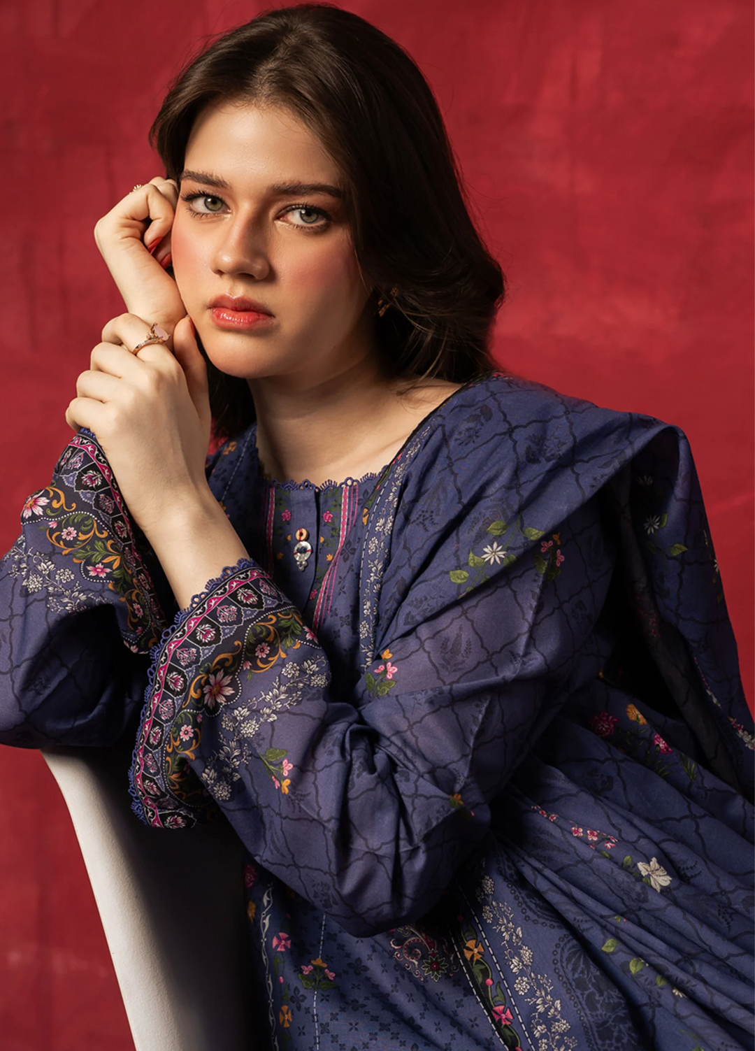 Zoe by Zeen RTW Printed Lawn 3 Piece Suit ZN26UZL WFM36605 - Casual Collection