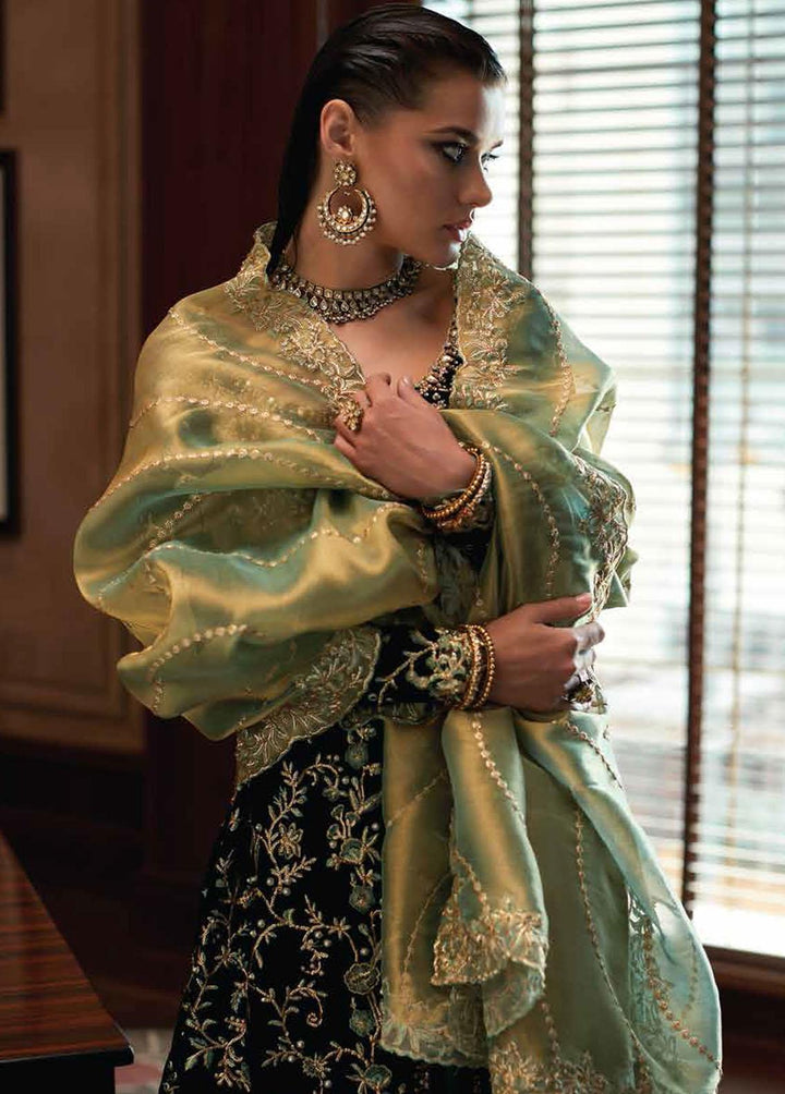Destiny by Mushq Embroidered Velvet Suits Unstitched 3 Piece MQ22D MV22-02 Mirage - Luxury Collection