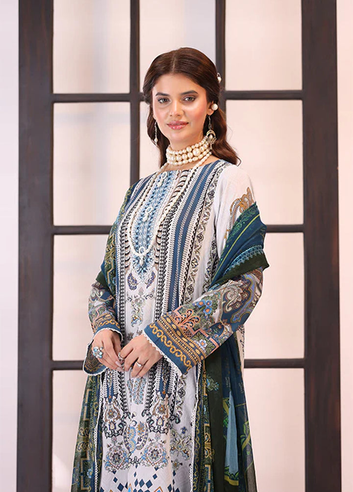 La Elise Women Unstitched Embroidered Lawn 3 Piece Suit 0001205 Kaia - Casual Collection