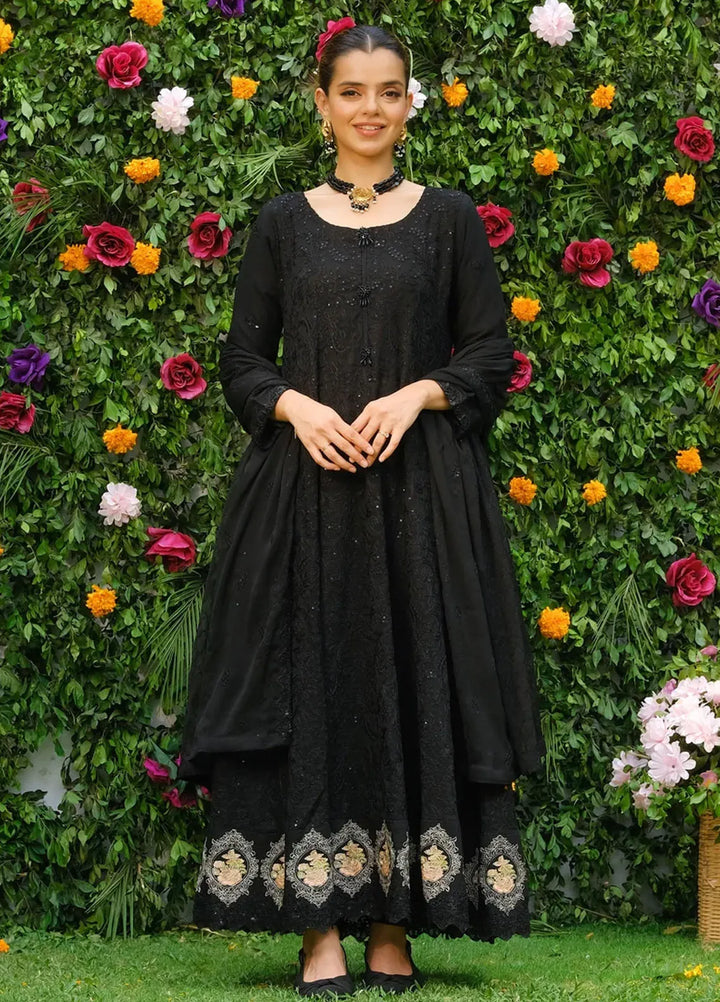 Dhaga Pret Embroidered Chiffon 3 Piece Suit Koel