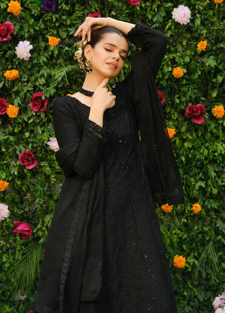 Dhaga Pret Embroidered Chiffon 3 Piece Suit Koel