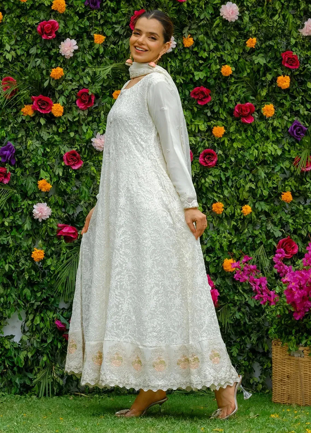 Dhaga Pret Embroidered Chiffon 3 Piece Suit Layla