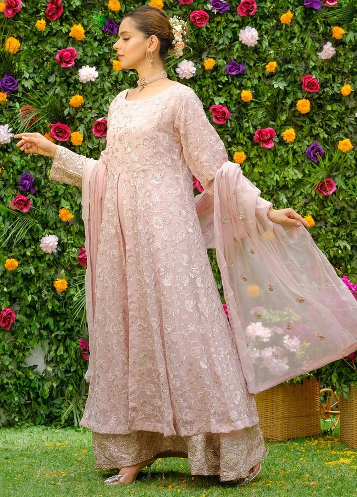 Dhaga Pret Embroidered Chiffon 3 Piece Suit Phool