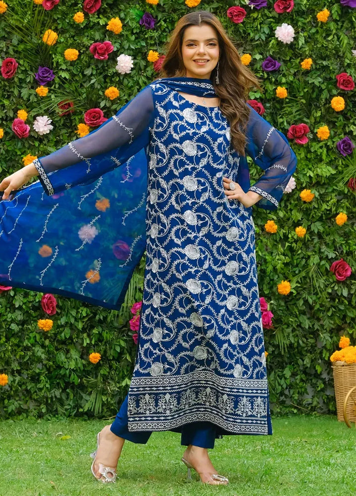 Dhaga Pret Embroidered Chiffon 3 Piece Suit Seher