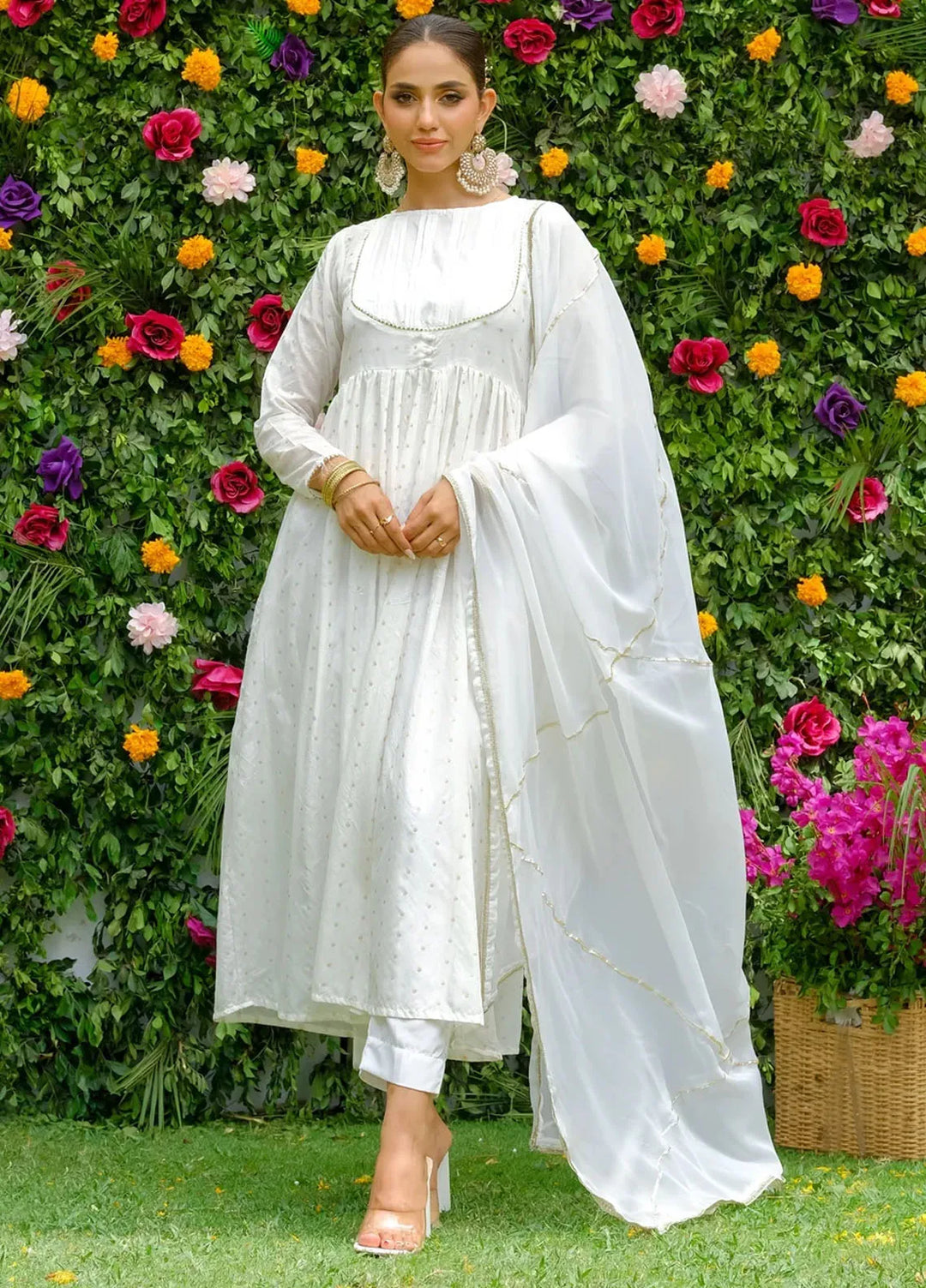 Dhaga Pret Embroidered Chiffon 3 Piece Suit Sitara