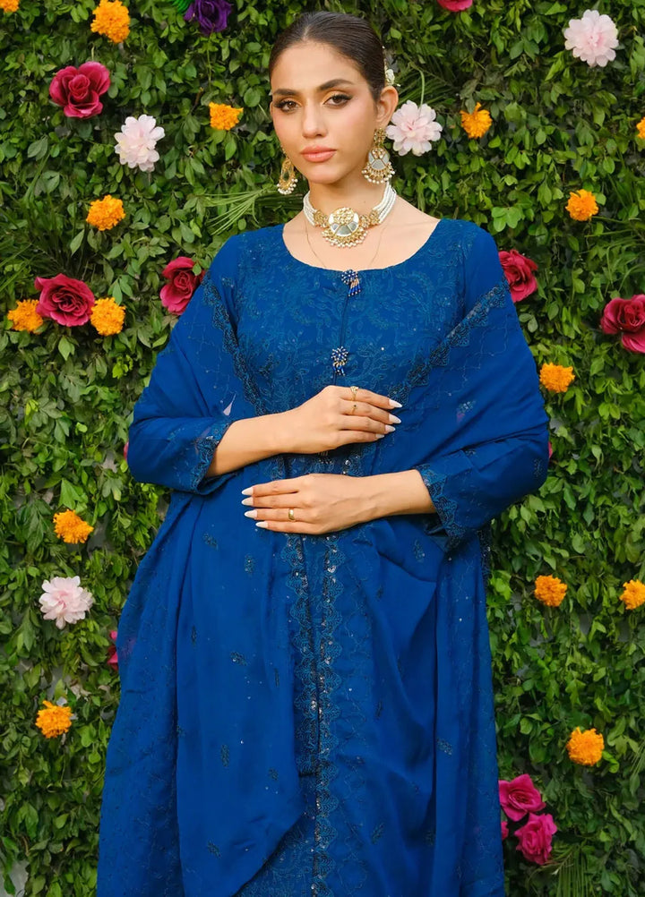 Dhaga Pret Embroidered Chiffon 3 Piece Suit Tara