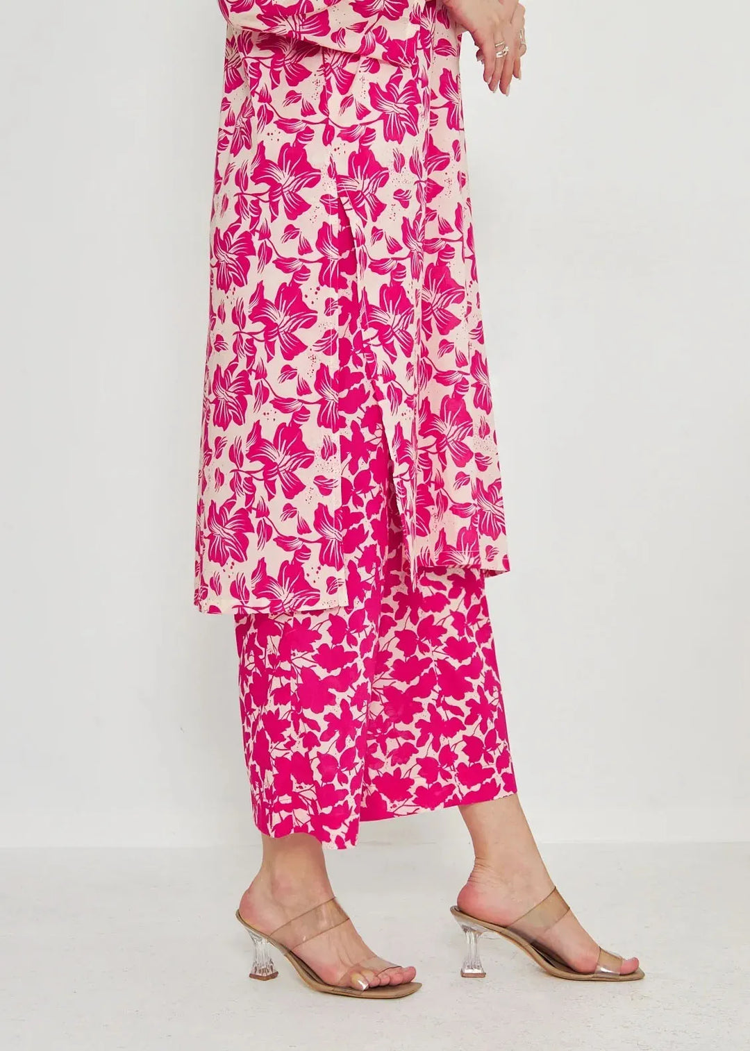 Dhaga Pret Printed Cambric 2 Piece Suit Matching Separate 0036