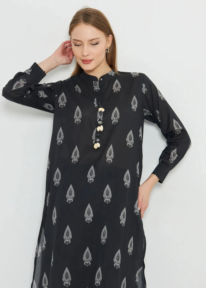 Dhaga Pret Printed Cambric 2 Piece Suit Matching Separate 0038