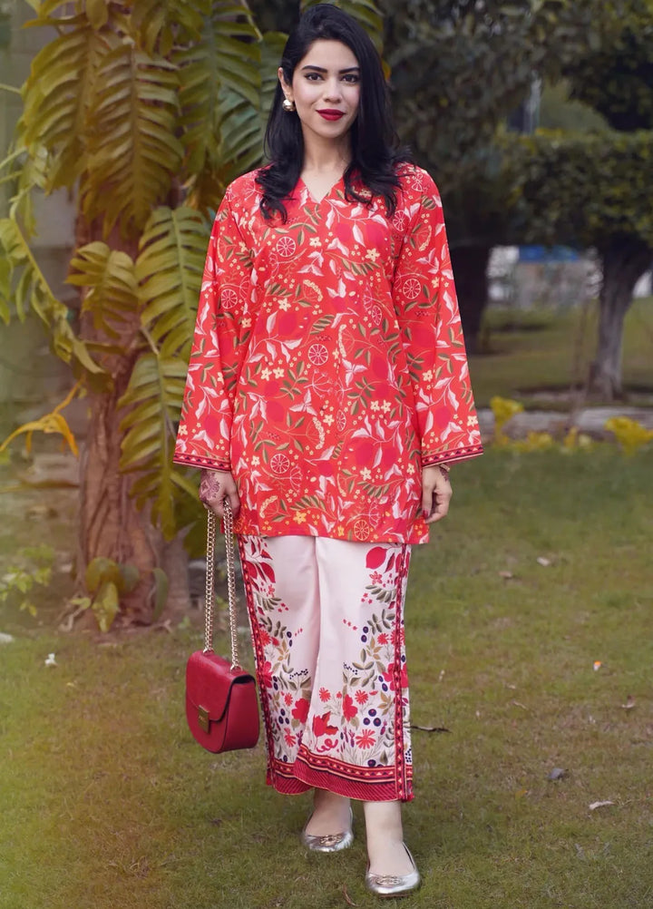 Dhaga Pret Printed Crepe 2 Piece Suit Ellena