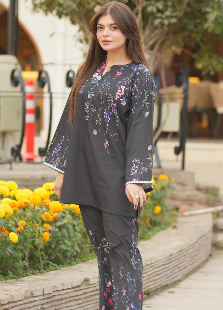 Dhaga Pret Printed Crepe 2 Piece Suit Jugnu