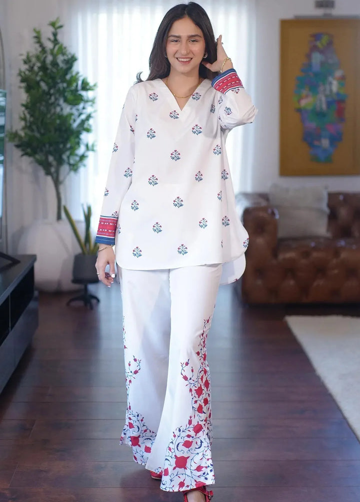 Dhaga Pret Printed Crepe 2 Piece Suit Kiz