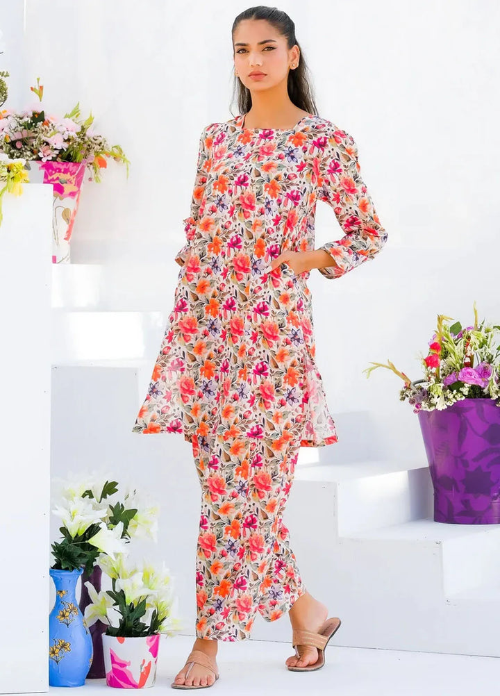 Dhaga Pret Printed Lawn 2 Piece Suit Matching Separate 0021