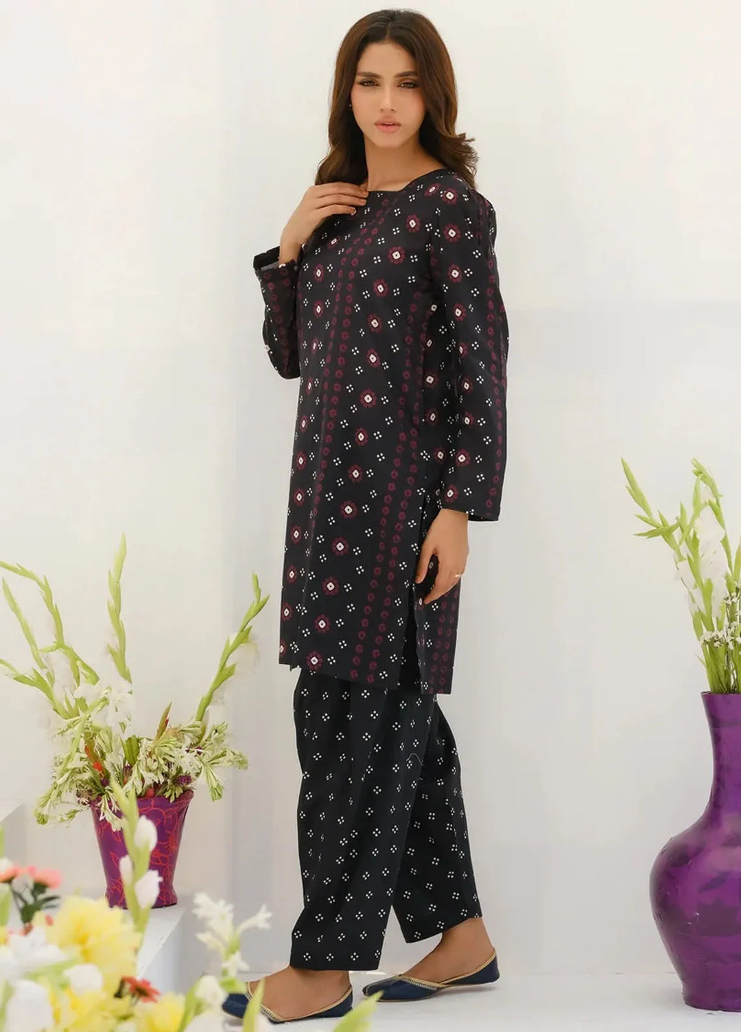 Dhaga Pret Printed Lawn 2 Piece Suit Matching Separate 0022