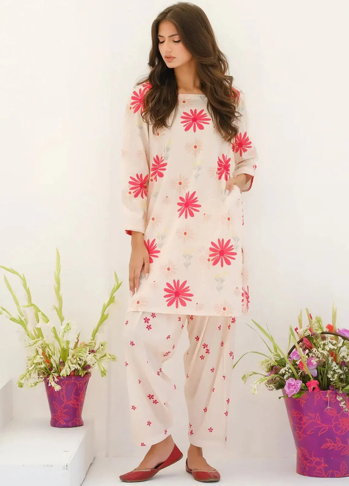 Dhaga Pret Printed Lawn 2 Piece Suit Matching Separate 0023