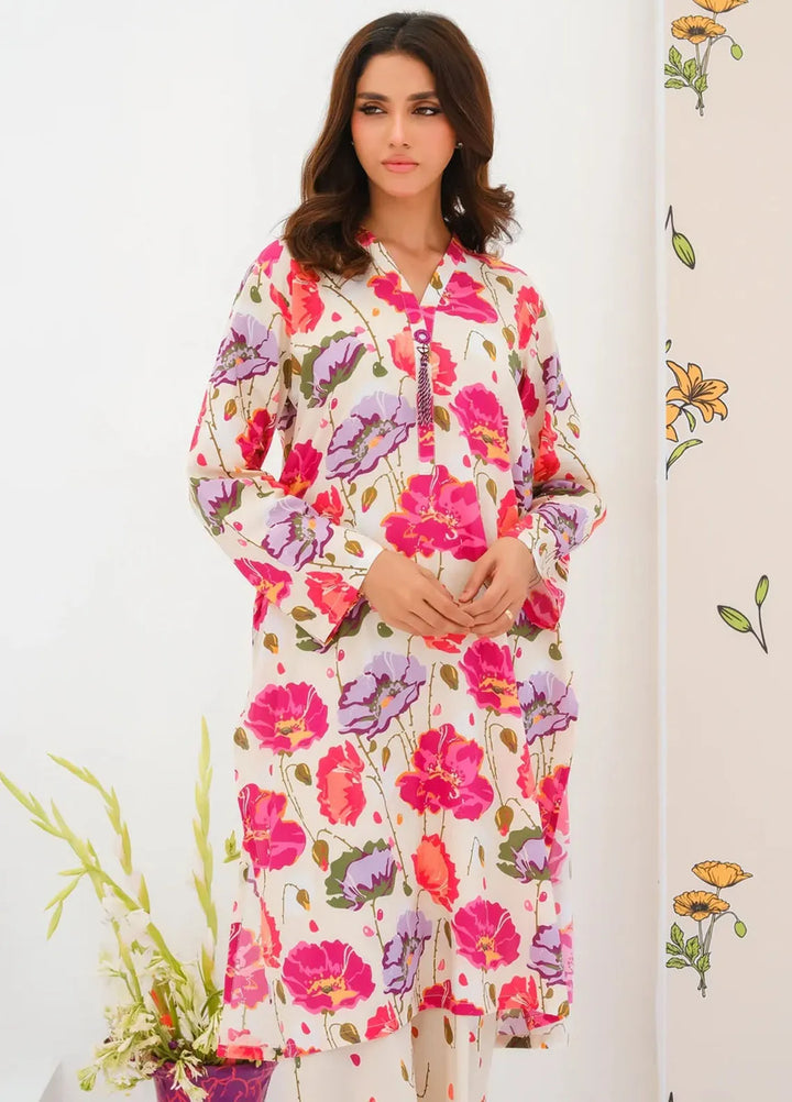 Dhaga Pret Printed Lawn 2 Piece Suit Matching Separate 0034