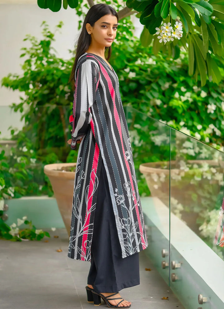 Dhaga Pret Printed Soft Crepe 2 Piece Blaze