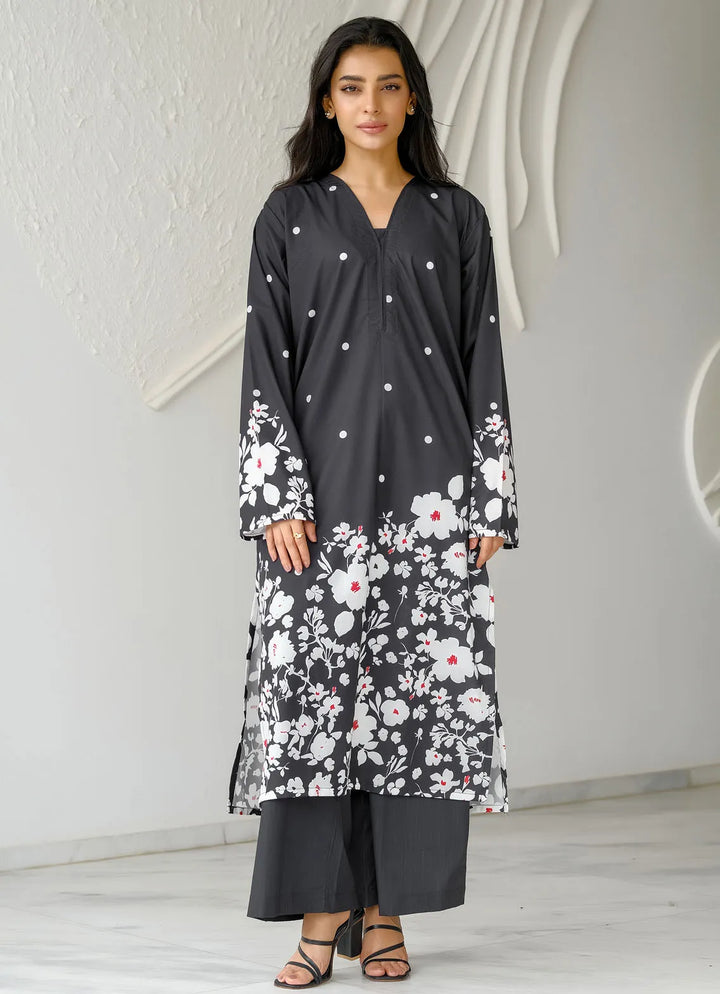 Dhaga Pret Printed Soft Crepe 2 Piece Eclipse