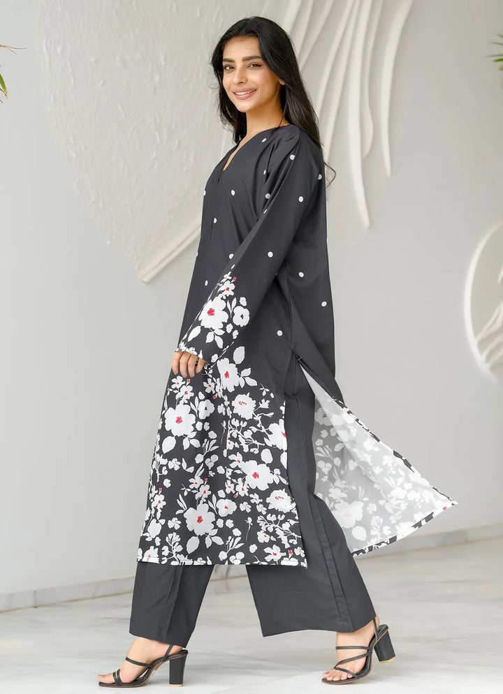 Dhaga Pret Printed Soft Crepe 2 Piece Eclipse
