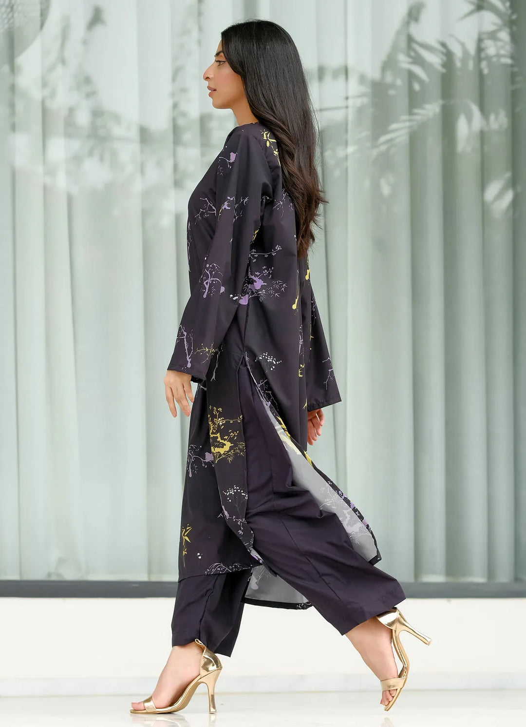 Dhaga Pret Printed Soft Crepe 2 Piece Mauve