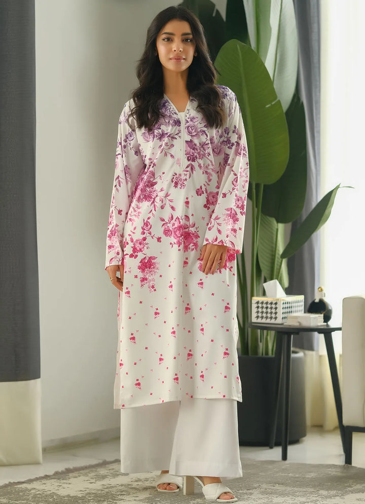 Dhaga Pret Printed Soft Crepe 2 Piece Ruby L