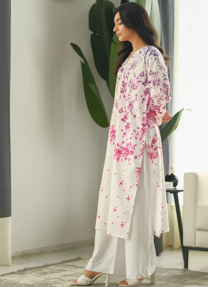 Dhaga Pret Printed Soft Crepe 2 Piece Ruby L