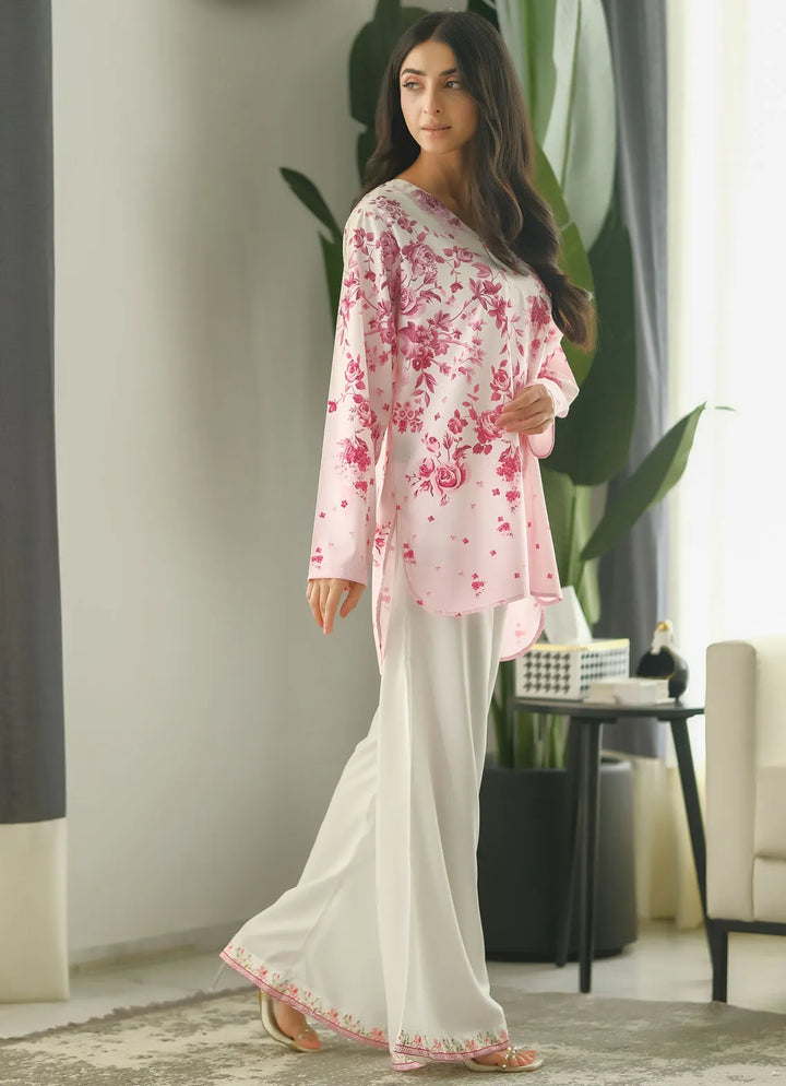 Dhaga Pret Printed Soft Crepe 2 Piece Ruby S