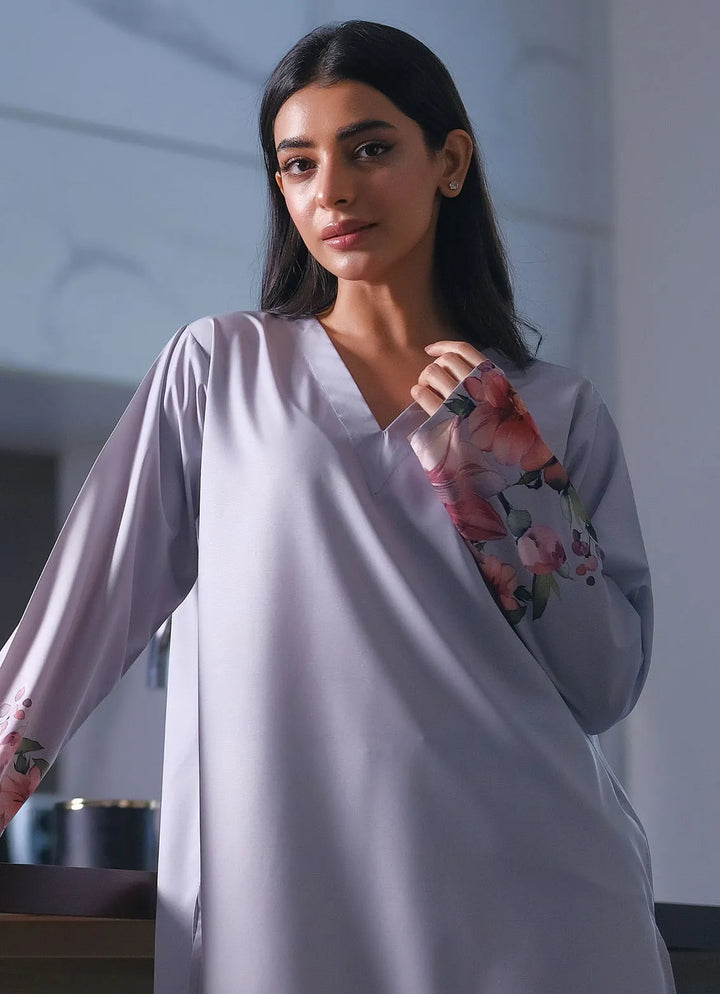 Dhaga Pret Printed Soft Crepe 2 Piece Sky serenity