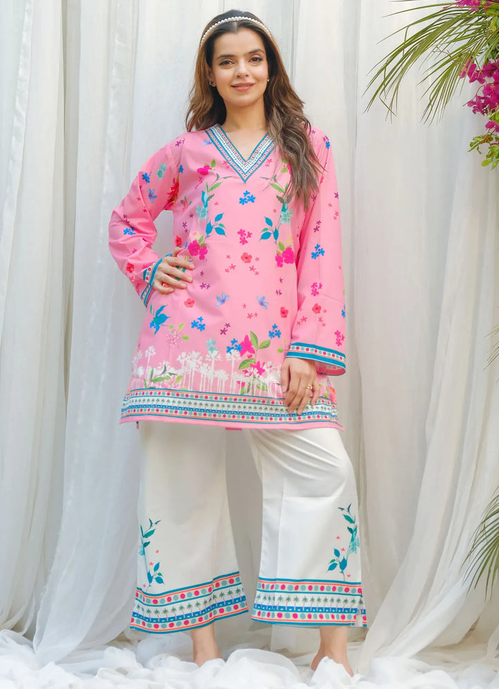 Dhaga Pret Printed Soft Crepe 2 Piece Suit Bloom