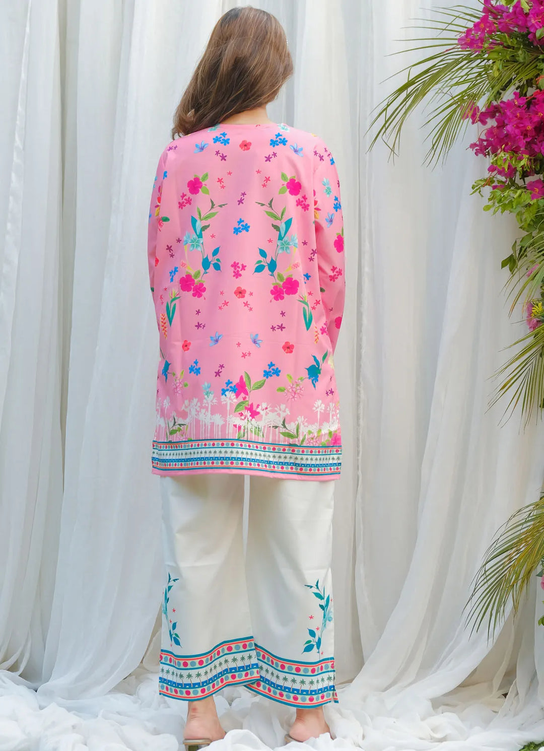 Dhaga Pret Printed Soft Crepe 2 Piece Suit Bloom