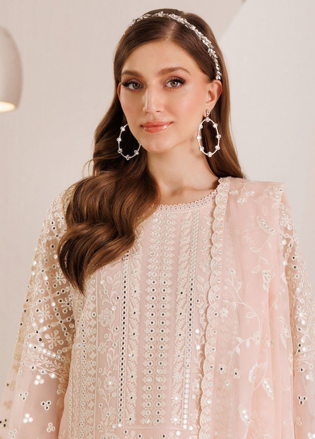 Dhagaay by Alizeh Fashion Embroidered Chiffon Suits Unstitched 3 Piece AFB25DF D-01 Miksha - Festive Collection