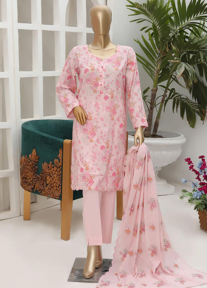 Dhagakari By HZ Textiles Embroidered Cotton Suits Unstitched 3 Piece HZ23DG PDK-43 - Formal Collection