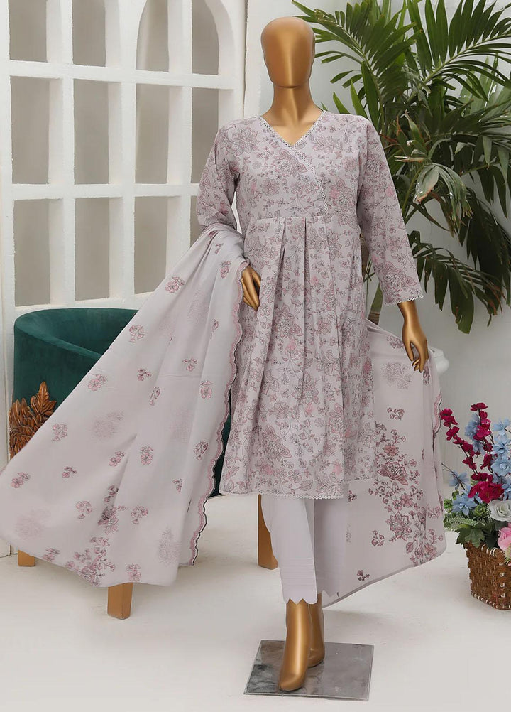Dhagakari By HZ Textiles Embroidered Cotton Suits Unstitched 3 Piece HZ23DG PDK-44 - Formal Collection