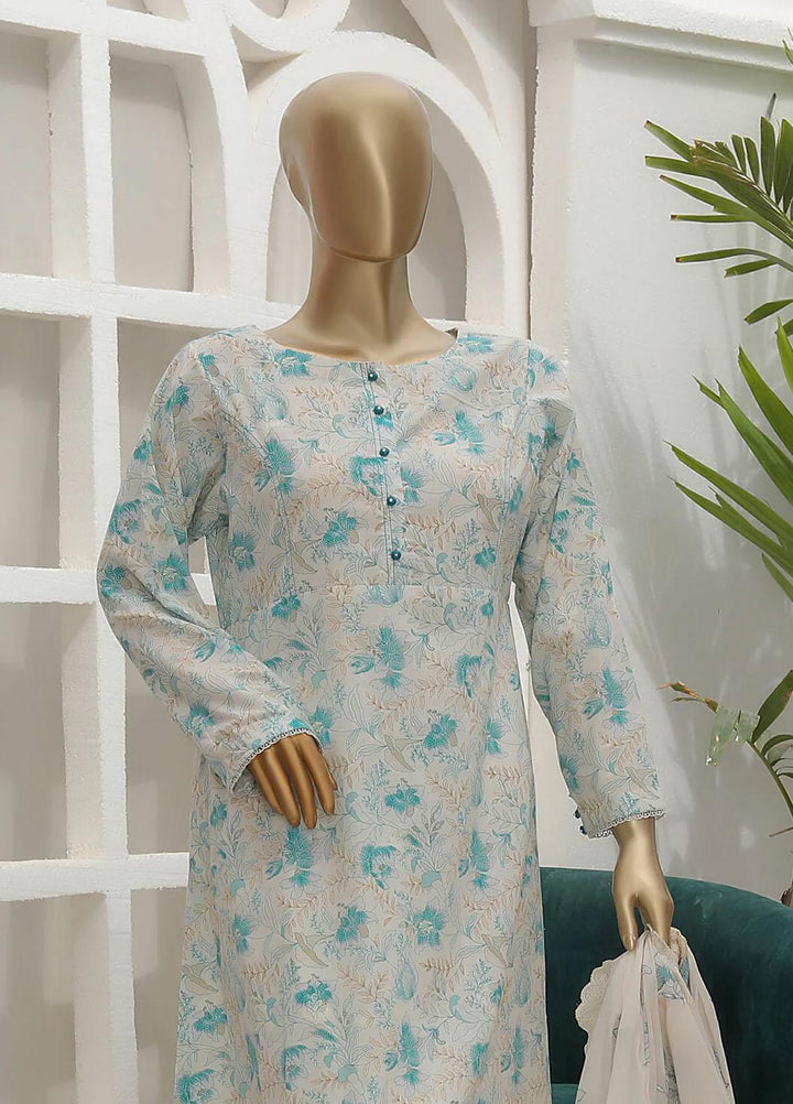 Dhagakari By HZ Textiles Embroidered Cotton Suits Unstitched 3 Piece HZ23DG PDK-48 - Formal Collection
