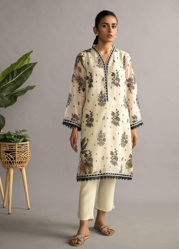 Dhanak Casual Pret Embroidered Munar 2 Piece Suit DC-2072 CREAM