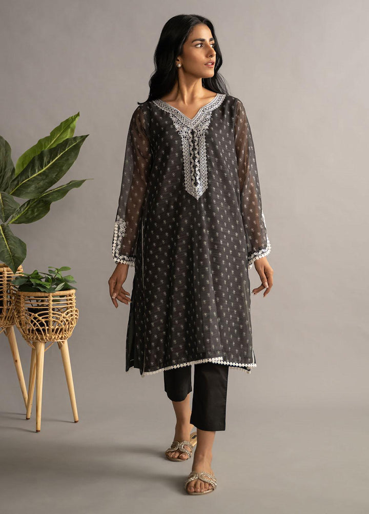 Dhanak Casual Pret Embroidered Munar 2 Piece Suit DC-2079 BLACK