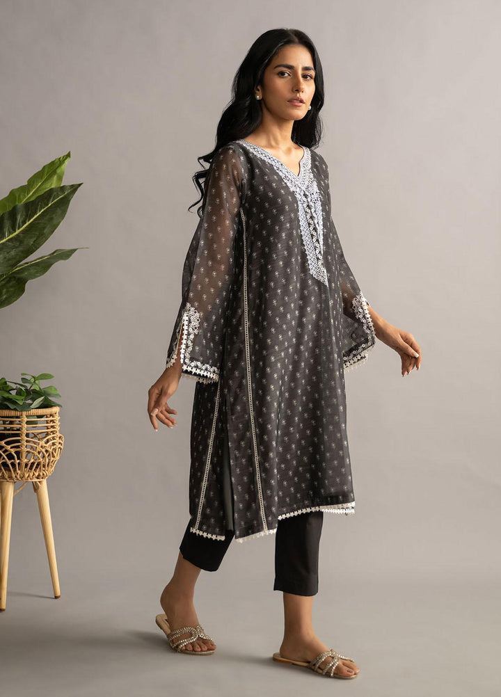 Dhanak Casual Pret Embroidered Munar 2 Piece Suit DC-2079 BLACK