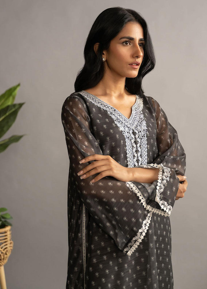 Dhanak Casual Pret Embroidered Munar 2 Piece Suit DC-2079 BLACK